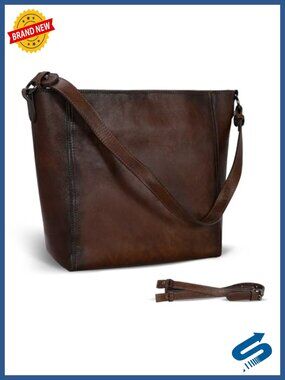 Genuine Leather Tote Bag Crossbody Satchel Medium Purses